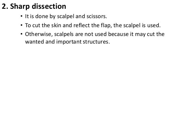 Dissection And Instruments Dissection And Instruments
