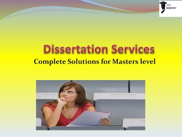 Dissertation writing help service