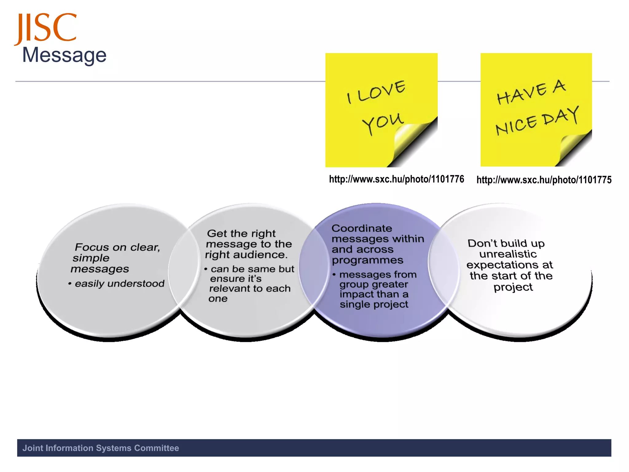 JISC BCE - Dissemination
