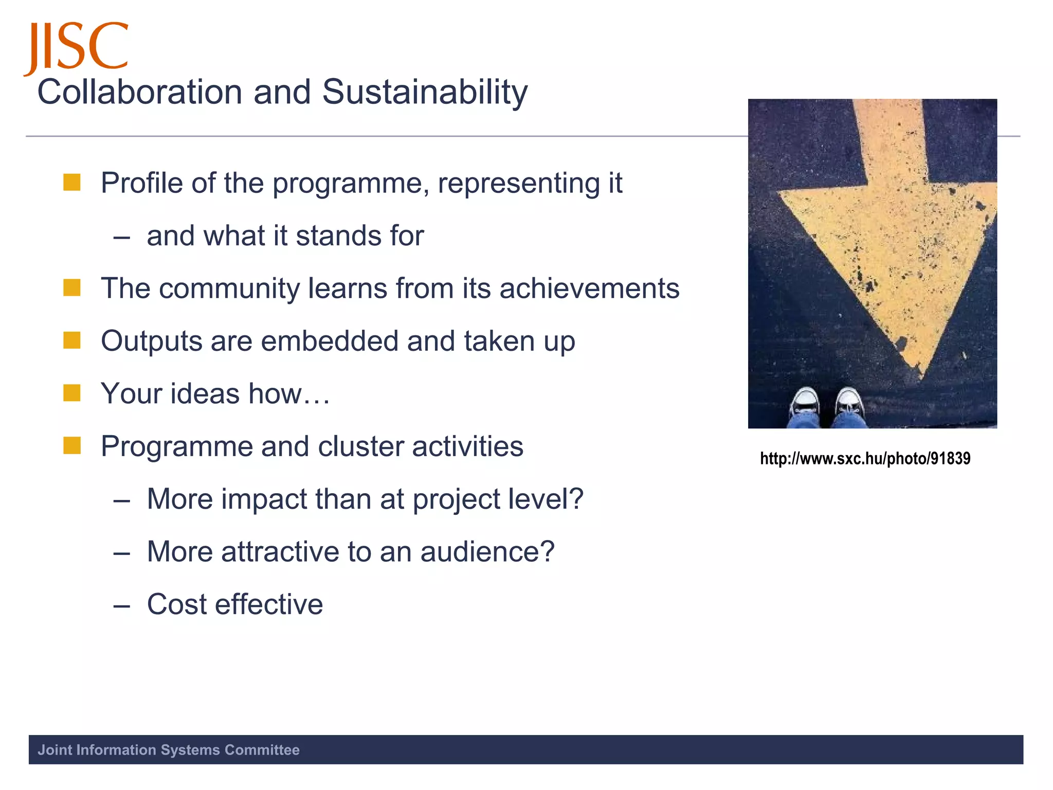 JISC BCE - Dissemination