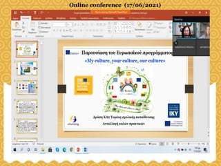 Online conference (17/06/2021)
 