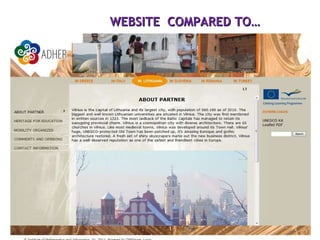 WEBSITE  COMPARED TO… 