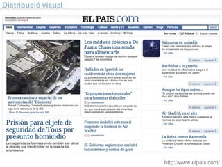 Distribució visual http://www.elpais.com/ 