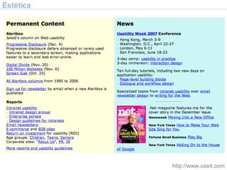 Estètica http://www.useit.com 