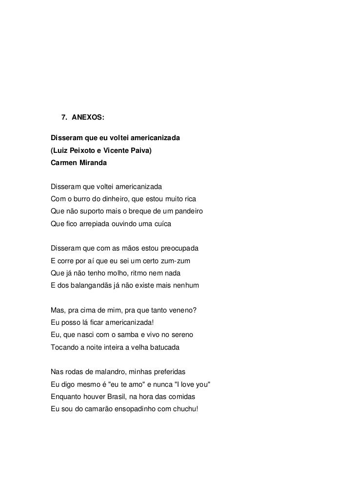 disseram que eu voltei americanizada disseram que eu voltei americanizada