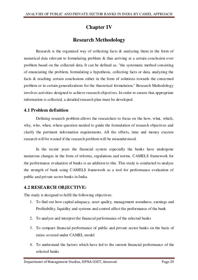 Disseration On Analysis Of Public And Private Sector Banks In India B