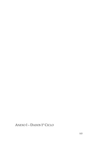 115
ANEXO I – DADOS 1º CICLO
 
