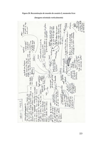 223
Figura 20. Reconstrução de mundo do usuário 2, momento livre
(Imagem orientada verticalmente)
 