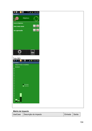 Tela 083:




Matriz de Impacto
UseCase     Descrição do impacto   Entrada   Saída



                                                     104
 
