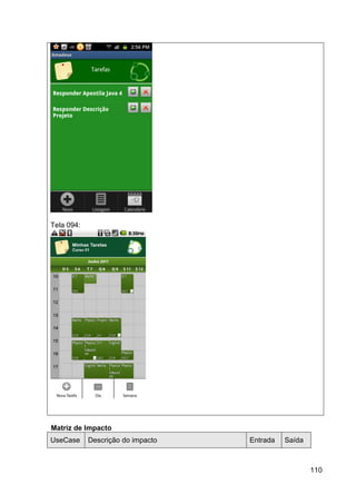 Tela 094:




Matriz de Impacto
UseCase     Descrição do impacto   Entrada   Saída



                                                     110
 