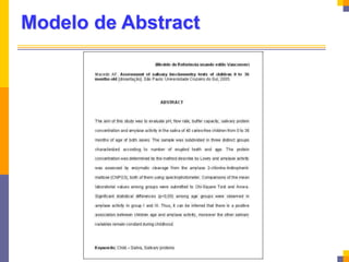 Modelo de Abstract
 
