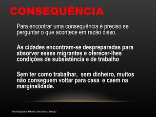 Dissertação - causas e consequências | PPT