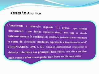 REFLEXÃO Analítica
 