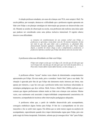 Trisque INCLUSÃO ESCOLAR DE CRIANÇAS DIAGNOSTICADAS COM TRANSTORNO DO ESPECTRO ...