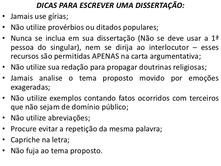 DISSERTAÇÃO ARGUMENTATIVA