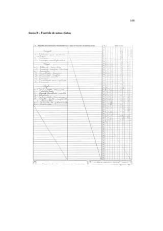 168
Anexo B – Controle de notas e faltas
 