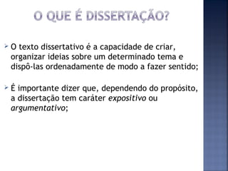Dissertação Expositiva | PPT