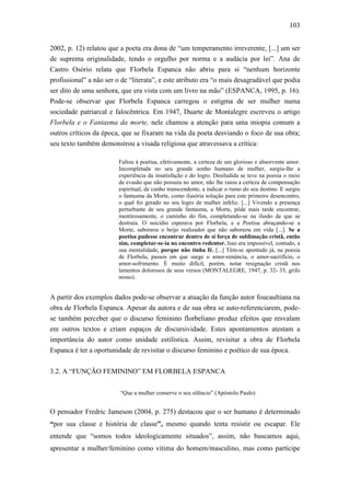 Dissertação vozes femininas a polifonia arquetípica em florbela espanca