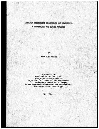 Ph.D. Dissertation (my own from 1984)