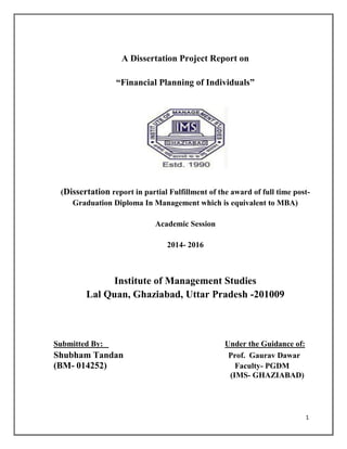 mba finance dissertation project download pdf