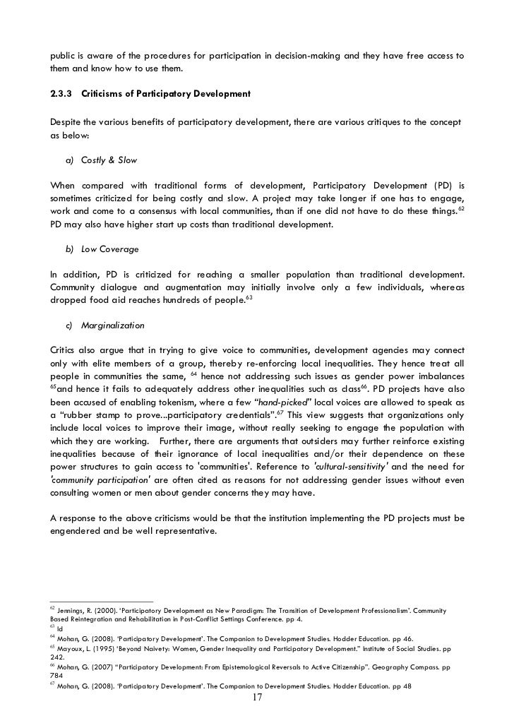 Participative theories picture