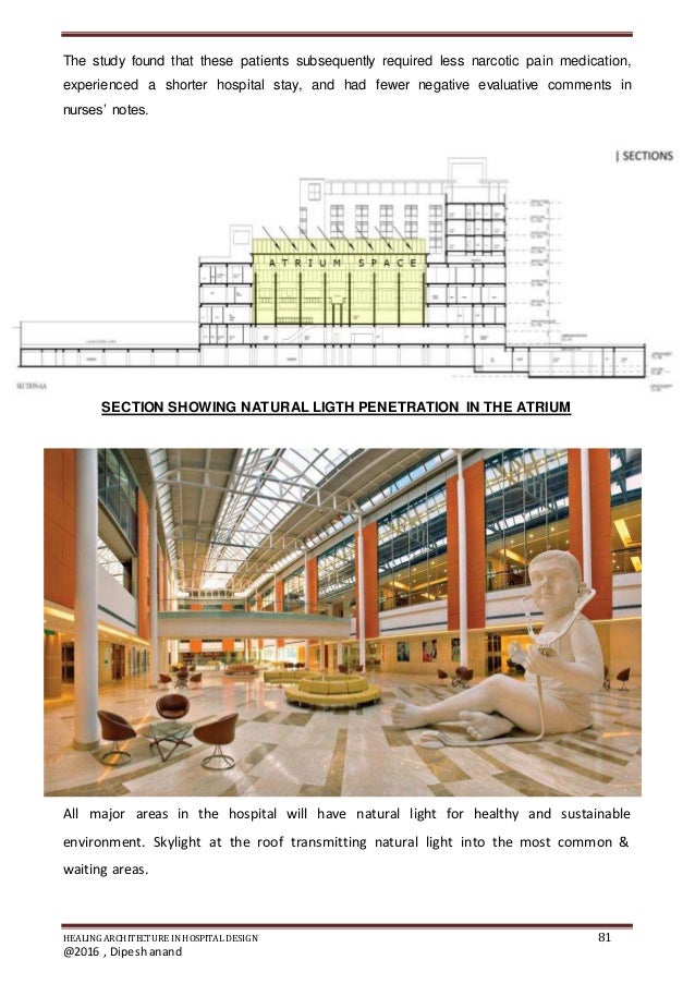 healing architecture for hospital