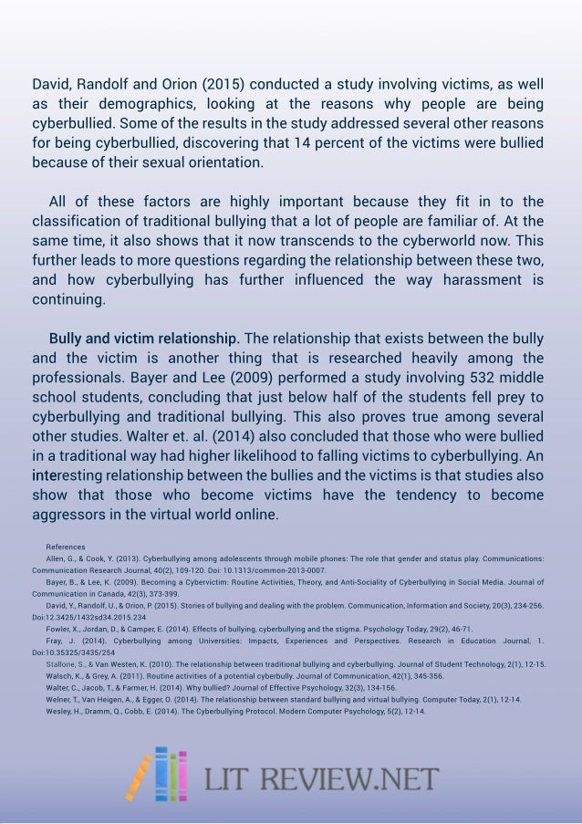 Sample literature review for research paper pdf image