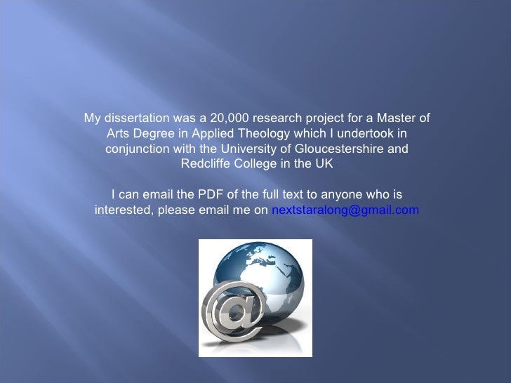 Dissertation theology chinese