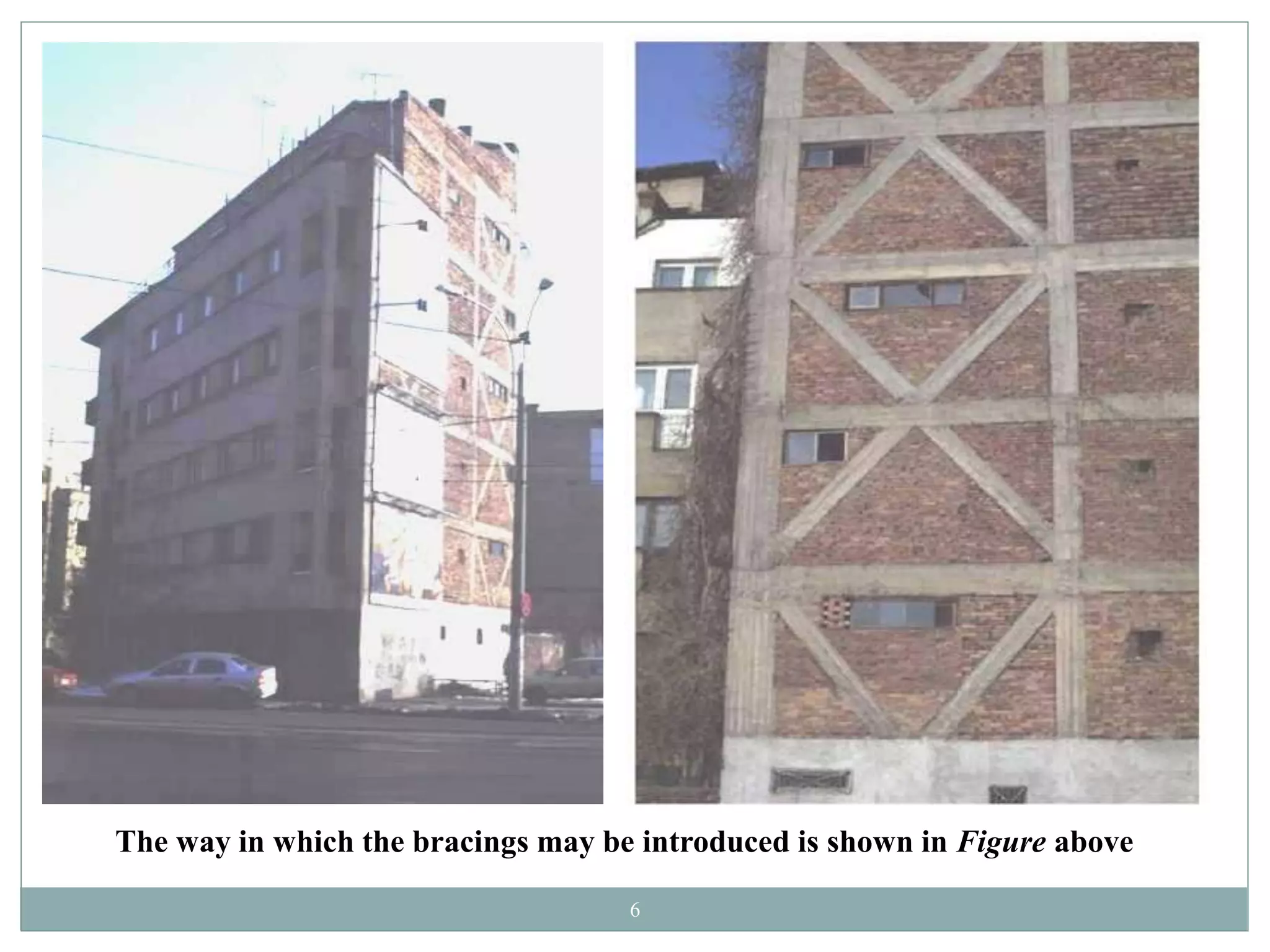 6
The way in which the bracings may be introduced is shown in Figure above
 