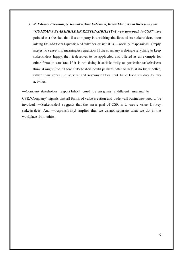 Dissertation on csr reporting