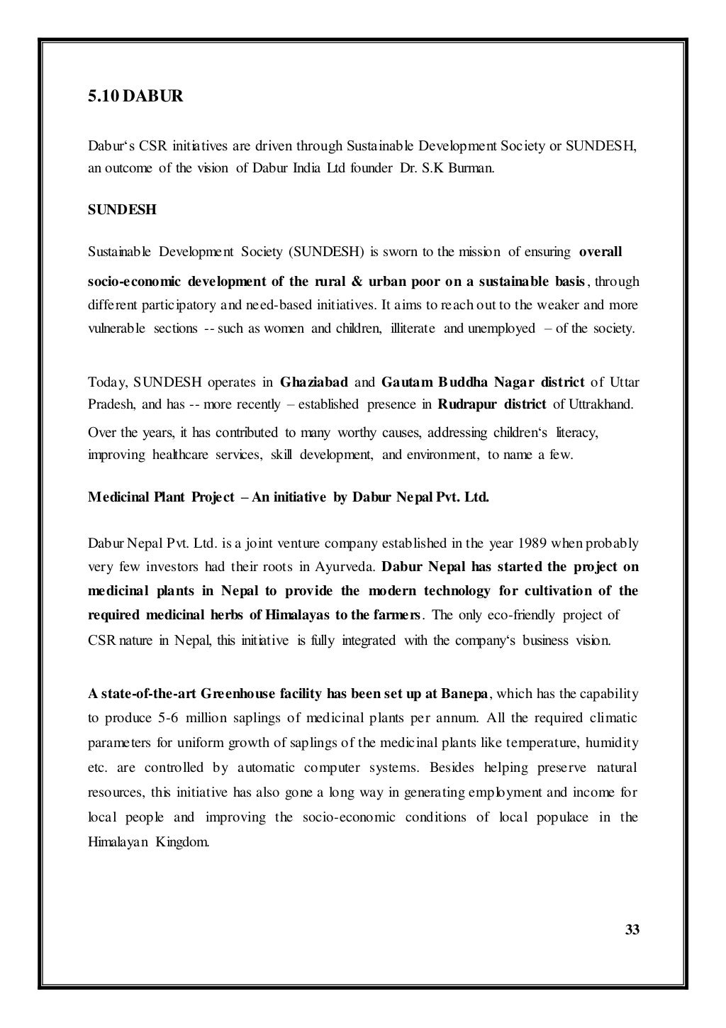 CSR Dissertation Topics for FREE
