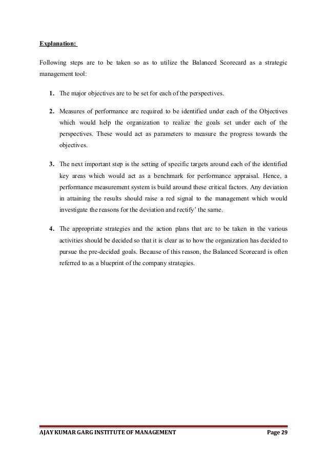 Balanced scorecard dissertations and thesis