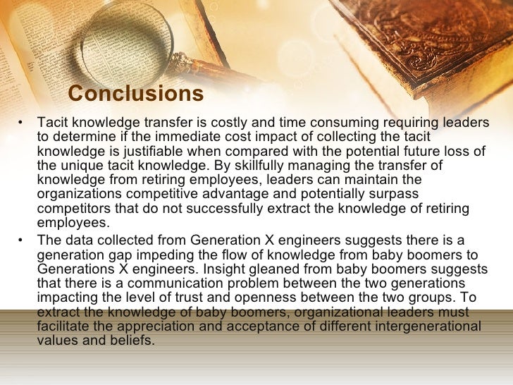 Dissertation knowledge transfer