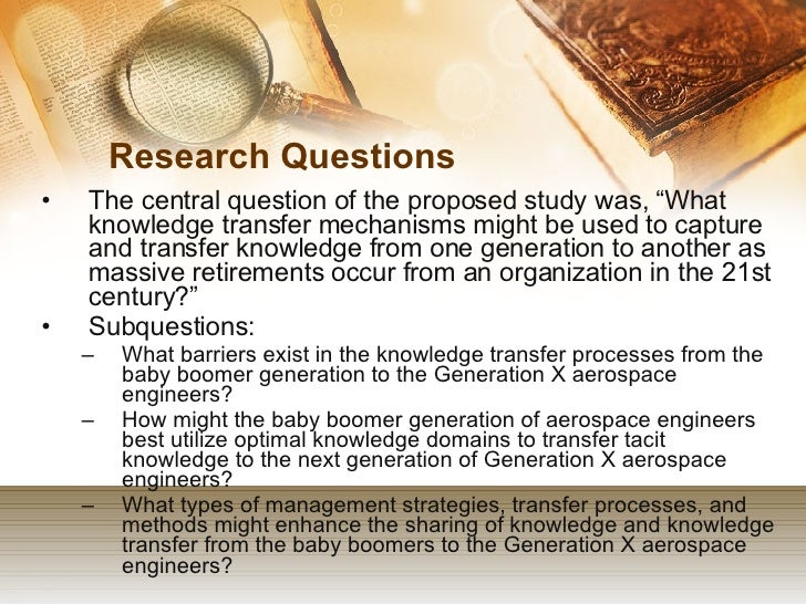 Dissertation knowledge transfer