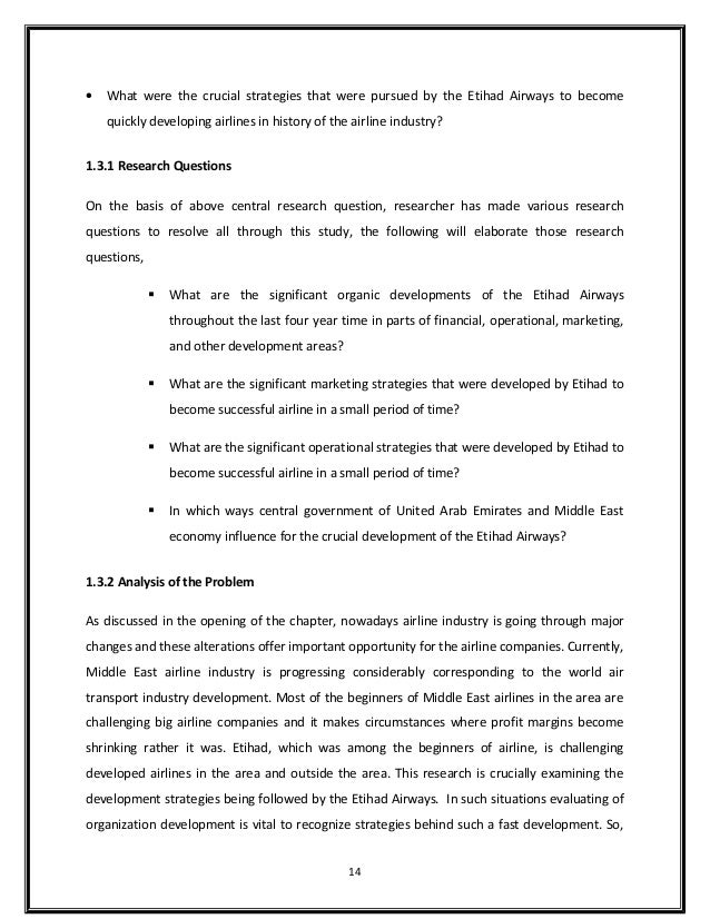 Airline marketing dissertation