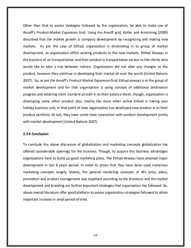 Airline marketing dissertation image