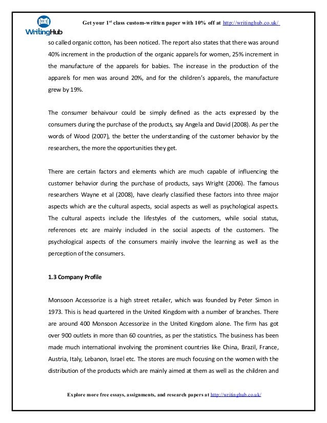 essay about buying clothes