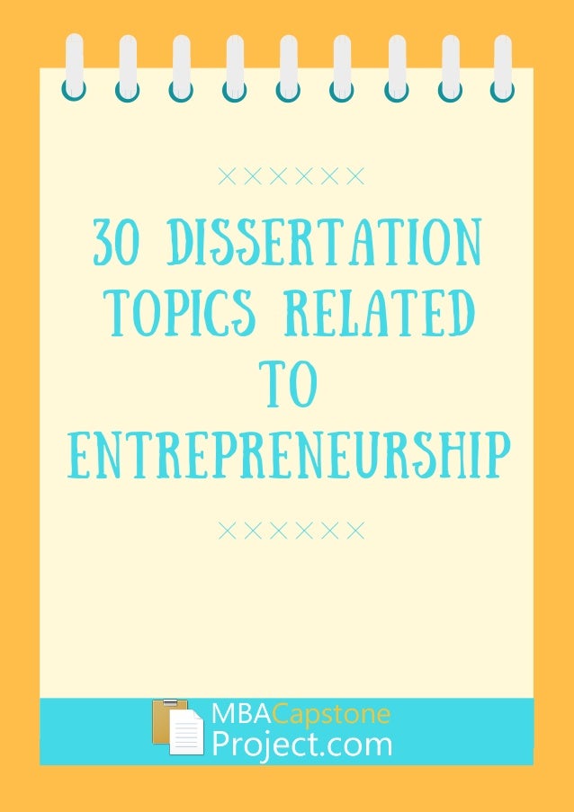 phd thesis on entrepreneur