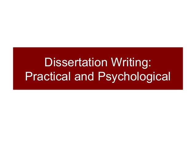 Dissertation writing tips
