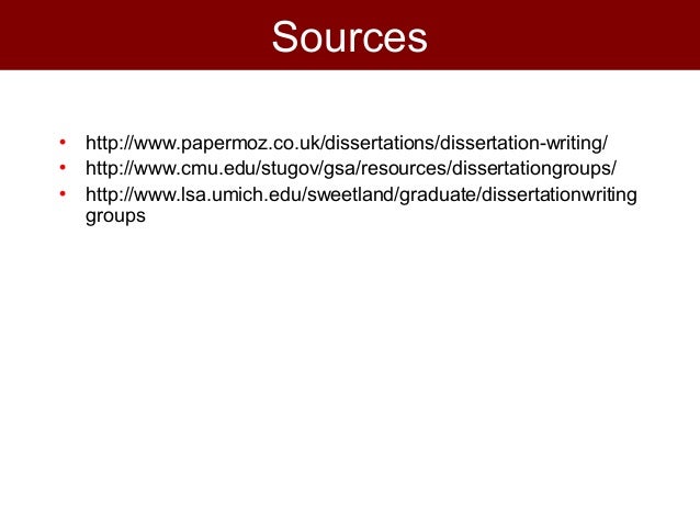 Process of dissertation writing