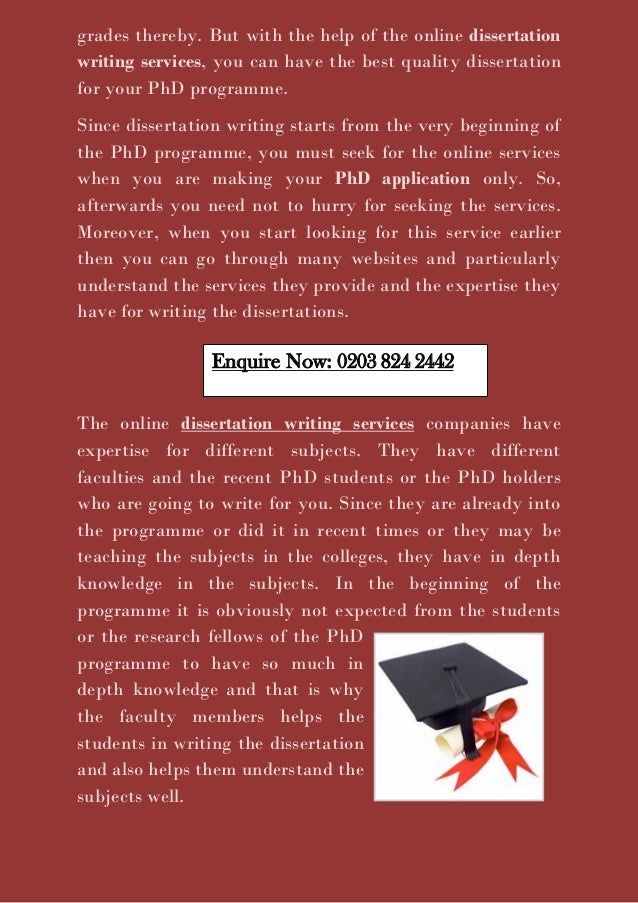Phd dissertation writing services online