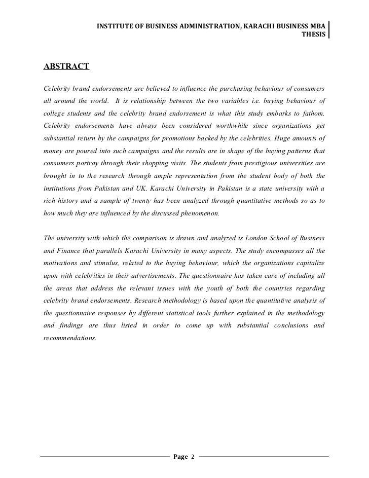 Business administration dissertation