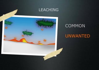 LEACHING



           COMMON

           UNWANTED
 