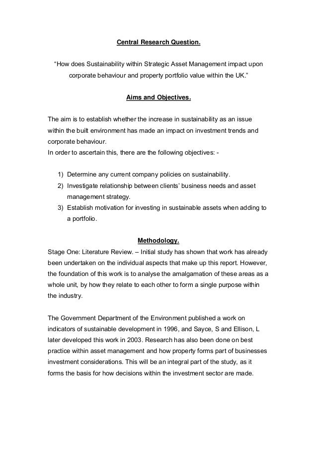 aims and objectives in dissertation examples