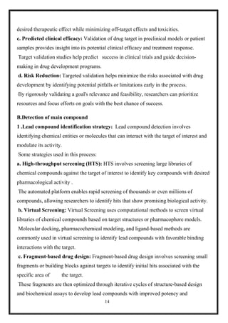 DISSERTATION on NEW DRUG DISCOVERY AND DEVELOPMENT STAGES OF DRUG ...
