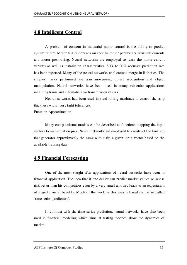 Phd thesis character recognition