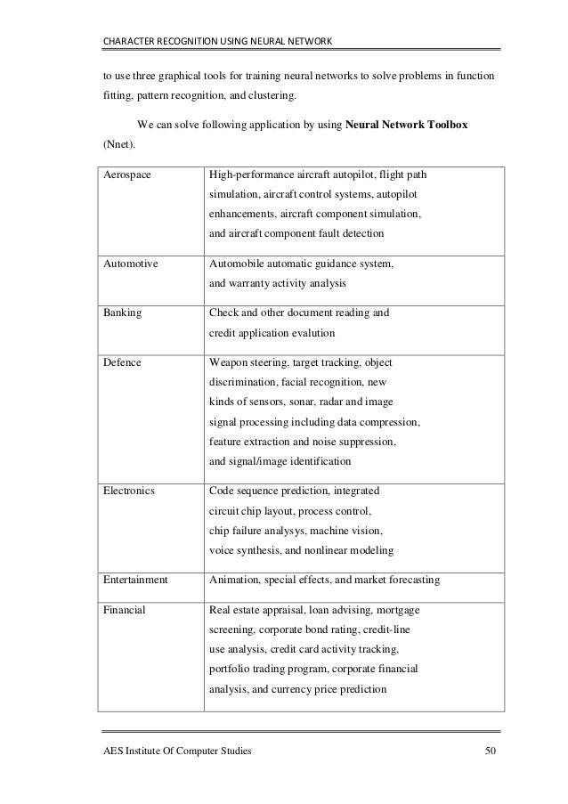 Phd thesis on character recognition