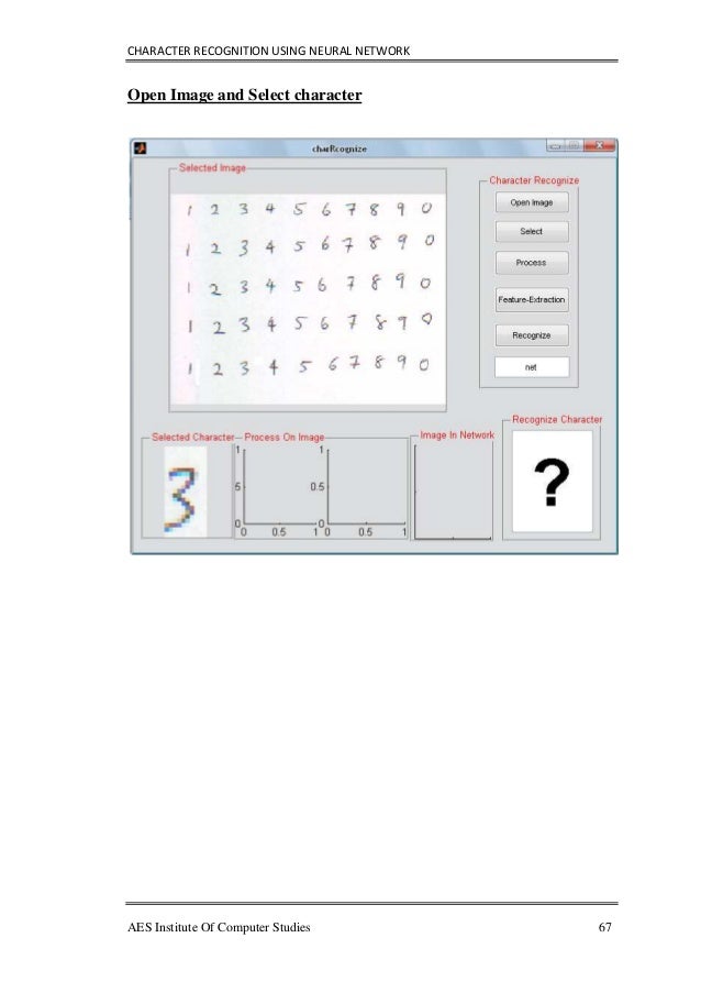 Phd thesis character recognition