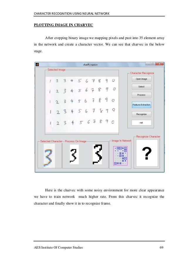 Phd thesis character recognition