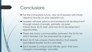 Limitations
 Study was restricted to larger state led virtual schools.
 Possibility of personal influence and bias.
 Online interviews possibly limited data.
 Findings are not directly transferable.
 